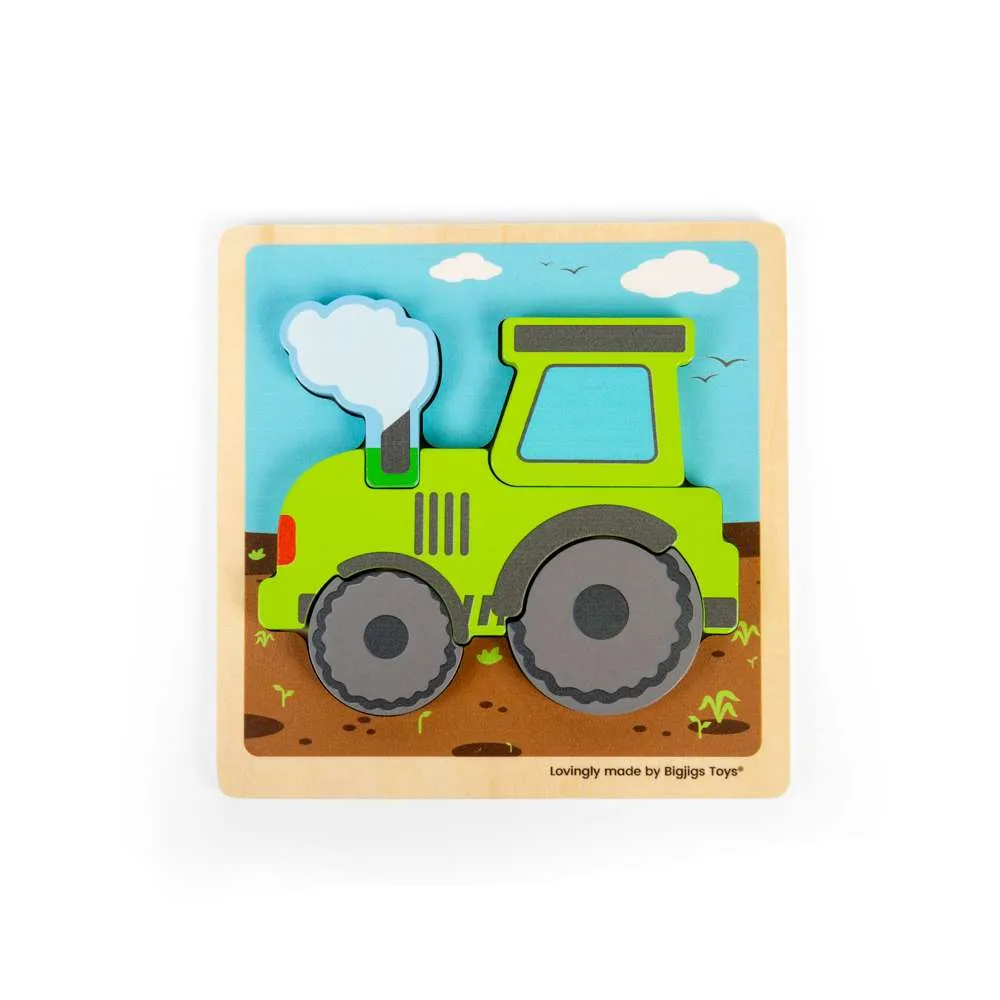 Chunky Lift-Out Puzzle - Tractor