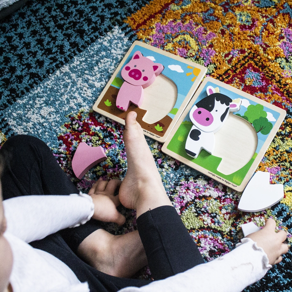 Chunky Lift-Out Puzzle - Cow