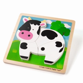 Chunky Lift-Out Puzzle - Cow