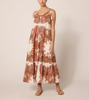 Cindy Ankle Dress | Foulard Paisley