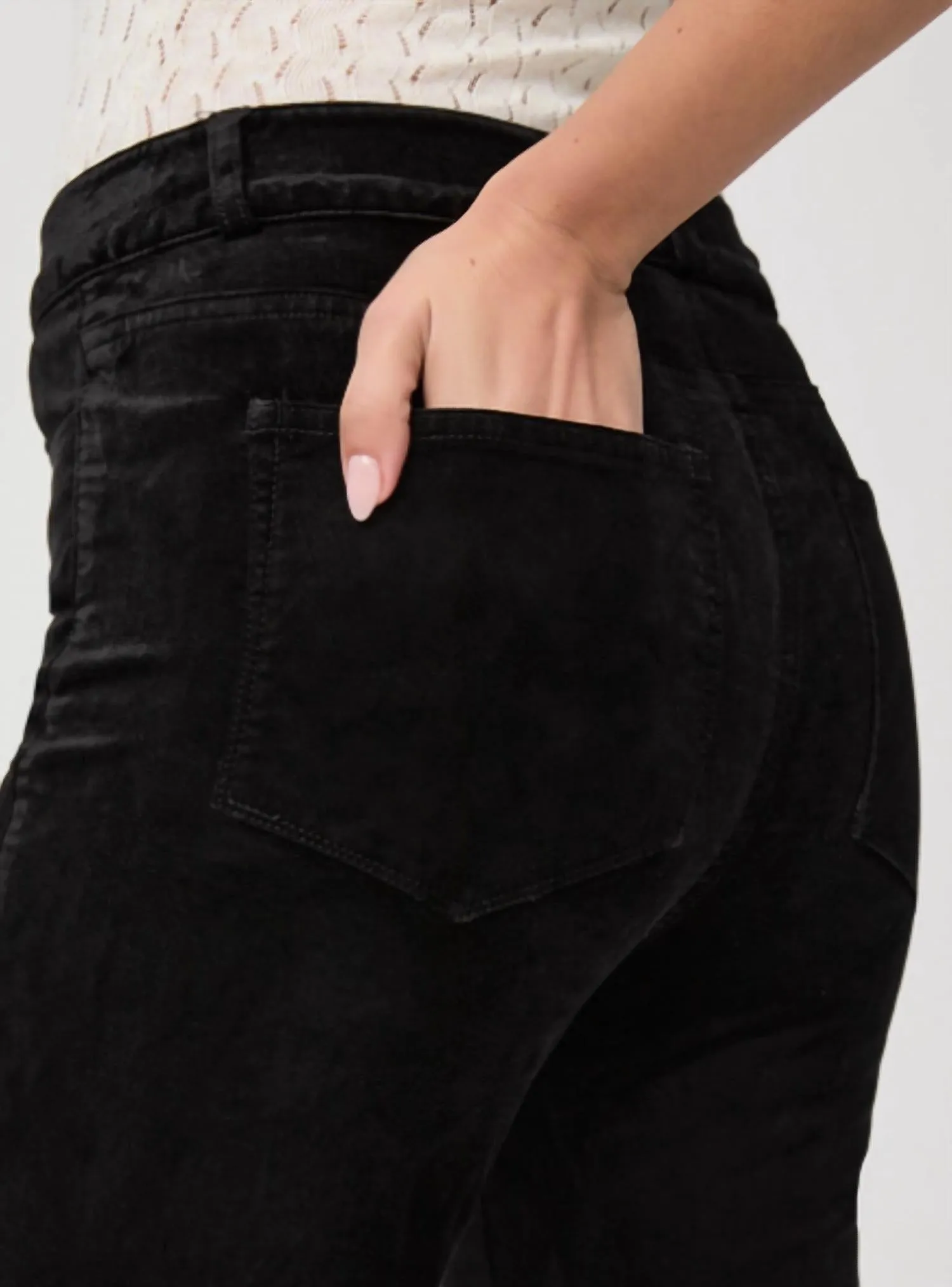 Cindy Twisted Seam Slit Pant