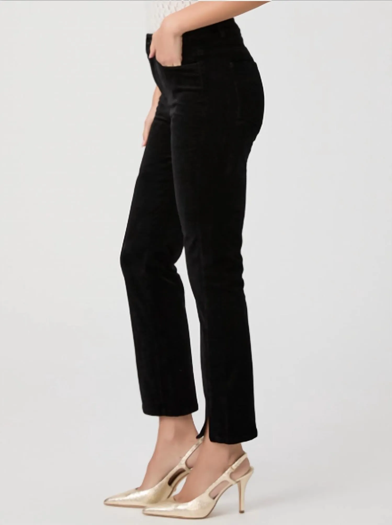 Cindy Twisted Seam Slit Pant