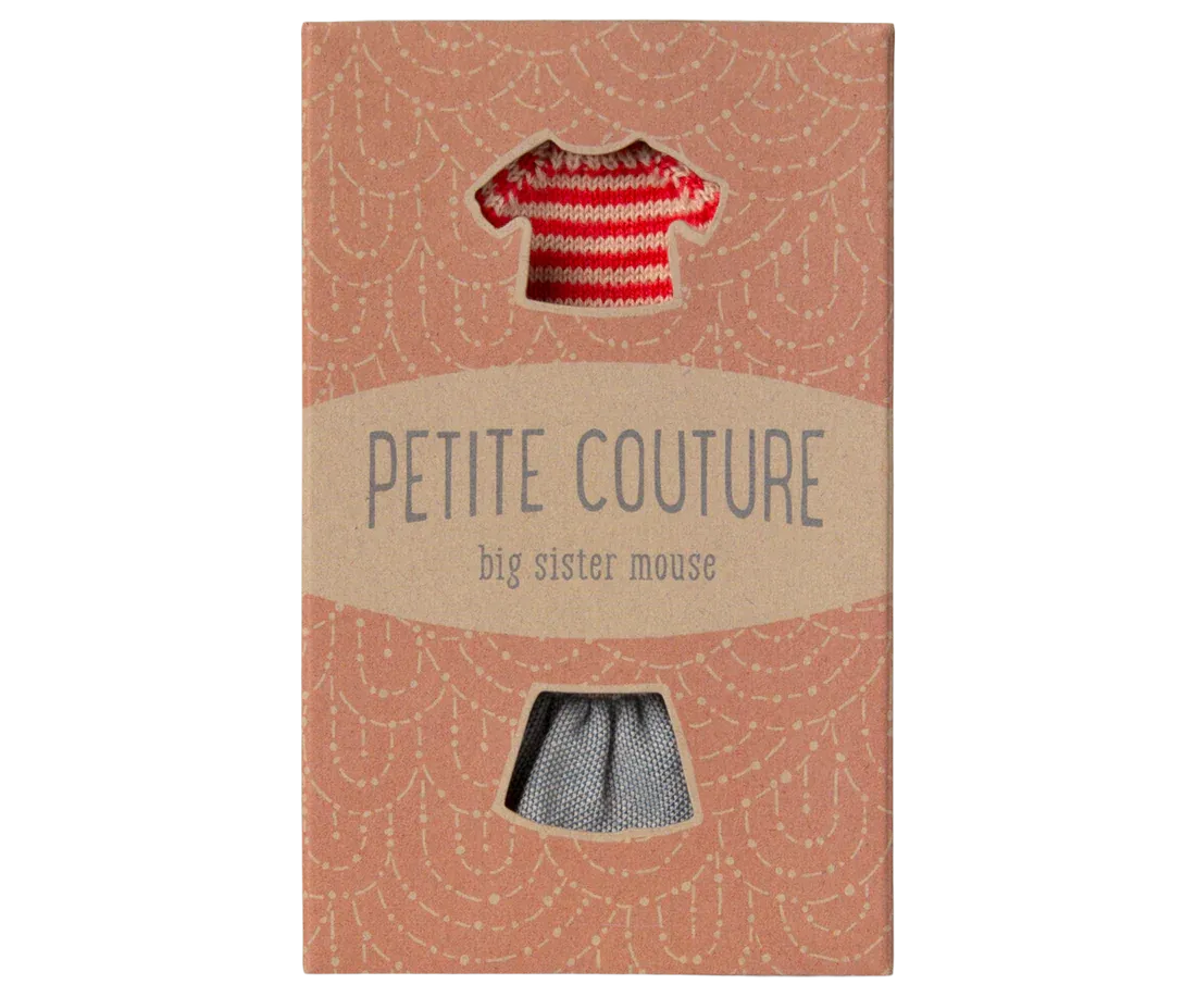 Clothes For Mouse - Knitted Sweater And Skirt