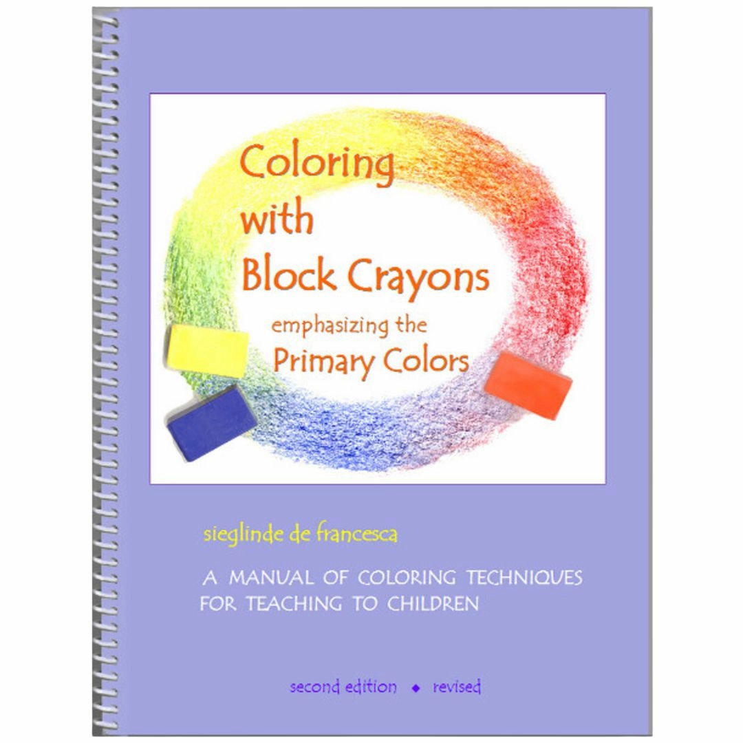 Coloring With Block Crayons - Book