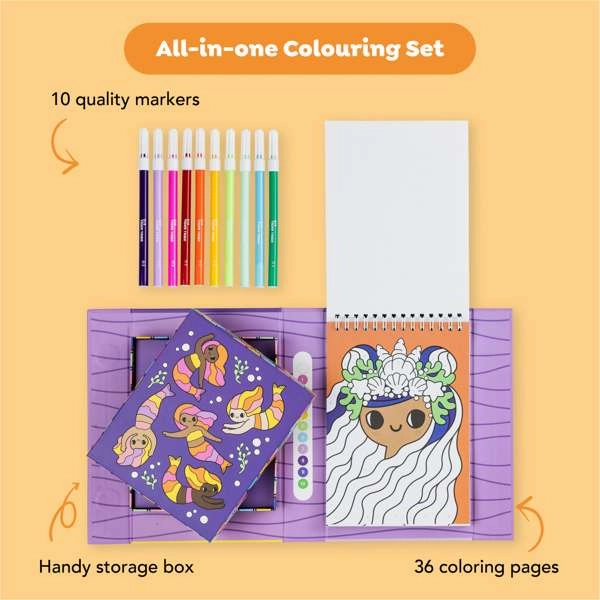 Colour By Numbers - Mermaids and Friends