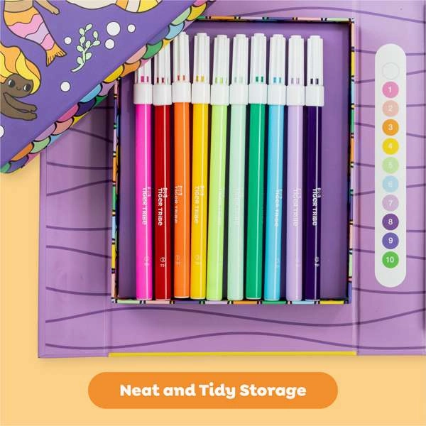 Colour By Numbers - Mermaids and Friends