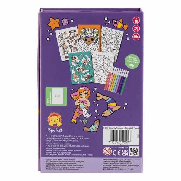 Colour By Numbers - Mermaids and Friends