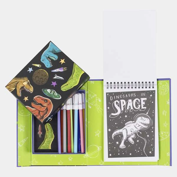 Colouring Set - Dinos In Space