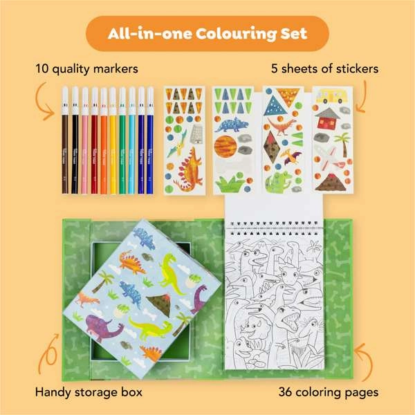 Colouring Set - Dinosaur