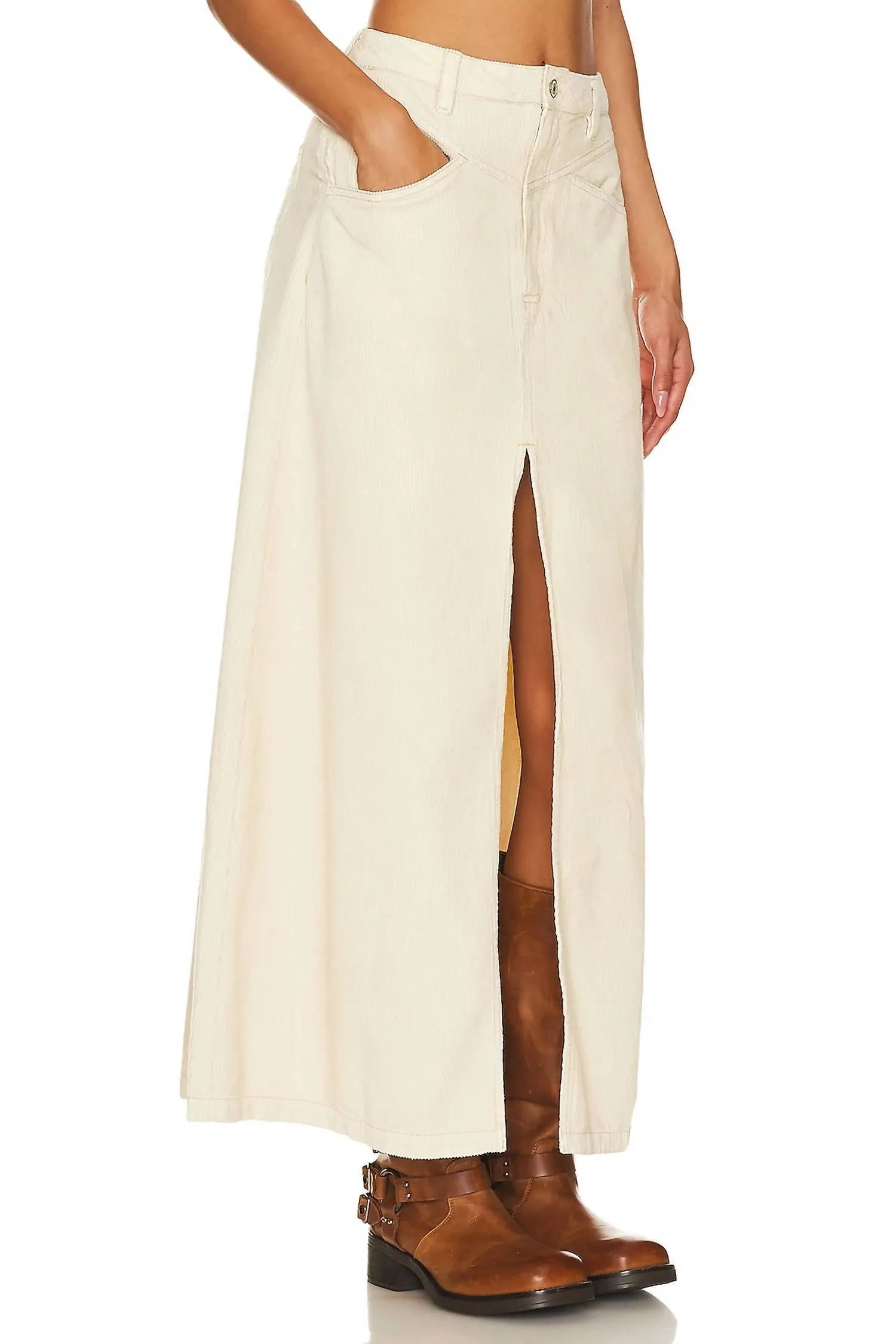Come As You Are Cord Maxi Skirt