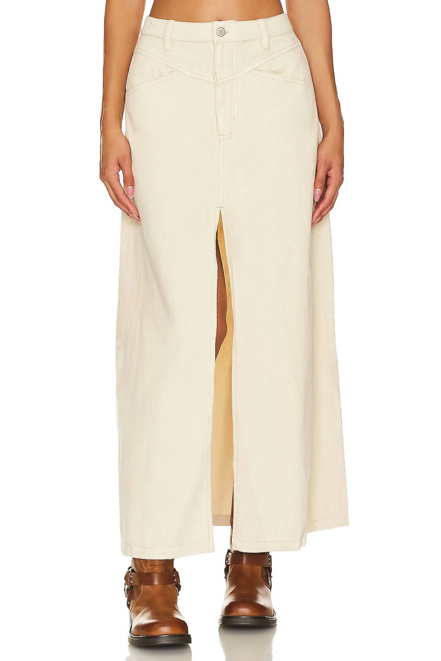 Come As You Are Cord Maxi Skirt