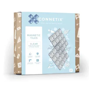 Connetix magnetic tiles Clear base 2 pack