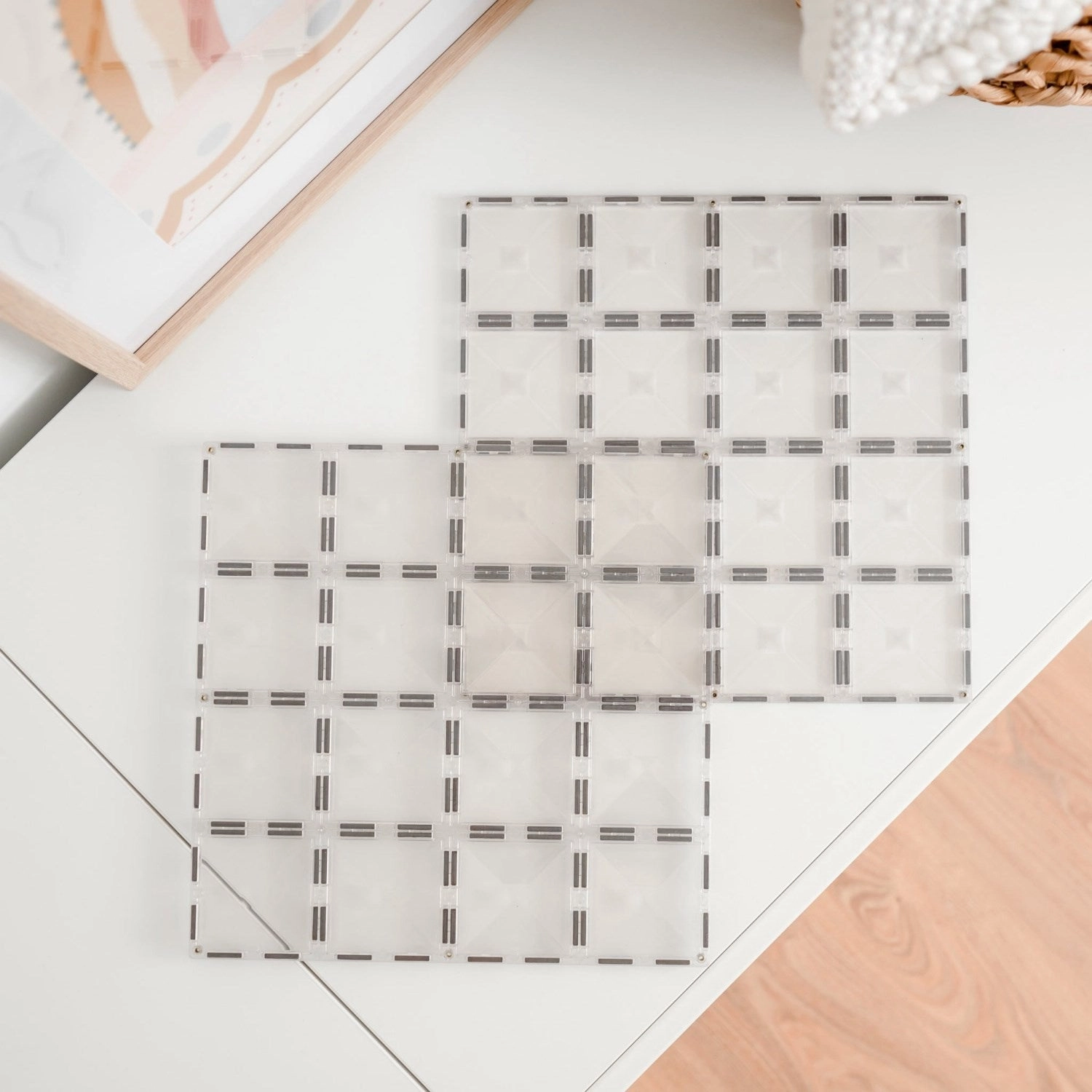 Connetix Clear Base Plate Pack 2 Pieces