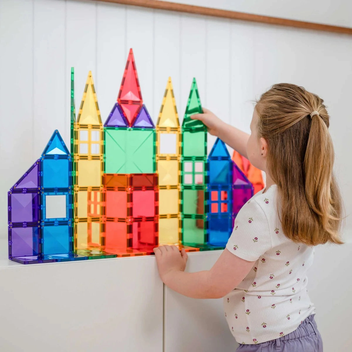 Connetix Magnetic Tiles Rainbow creative set 102 pieces