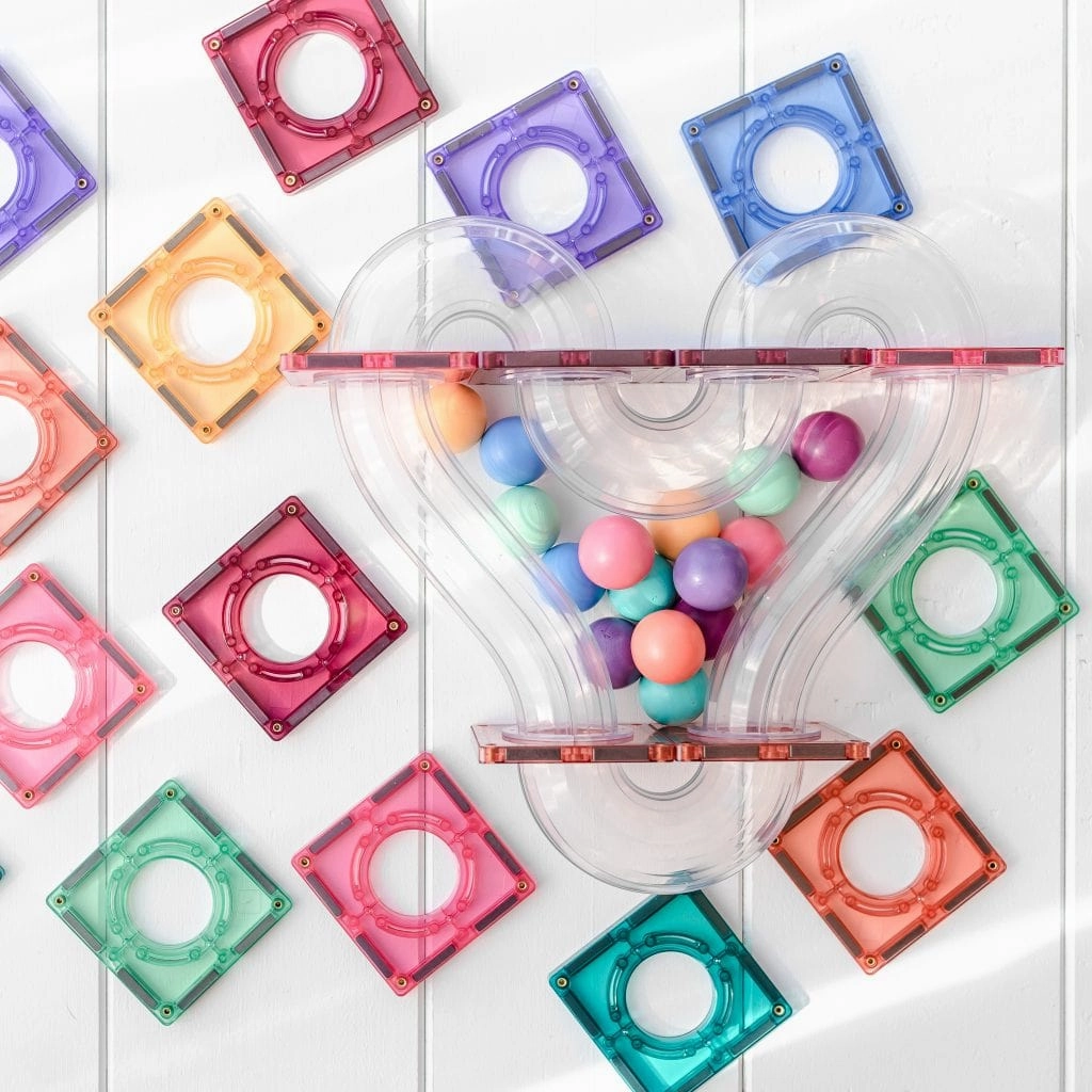 Connetix Pastel Ball Run Pack 106 Piece