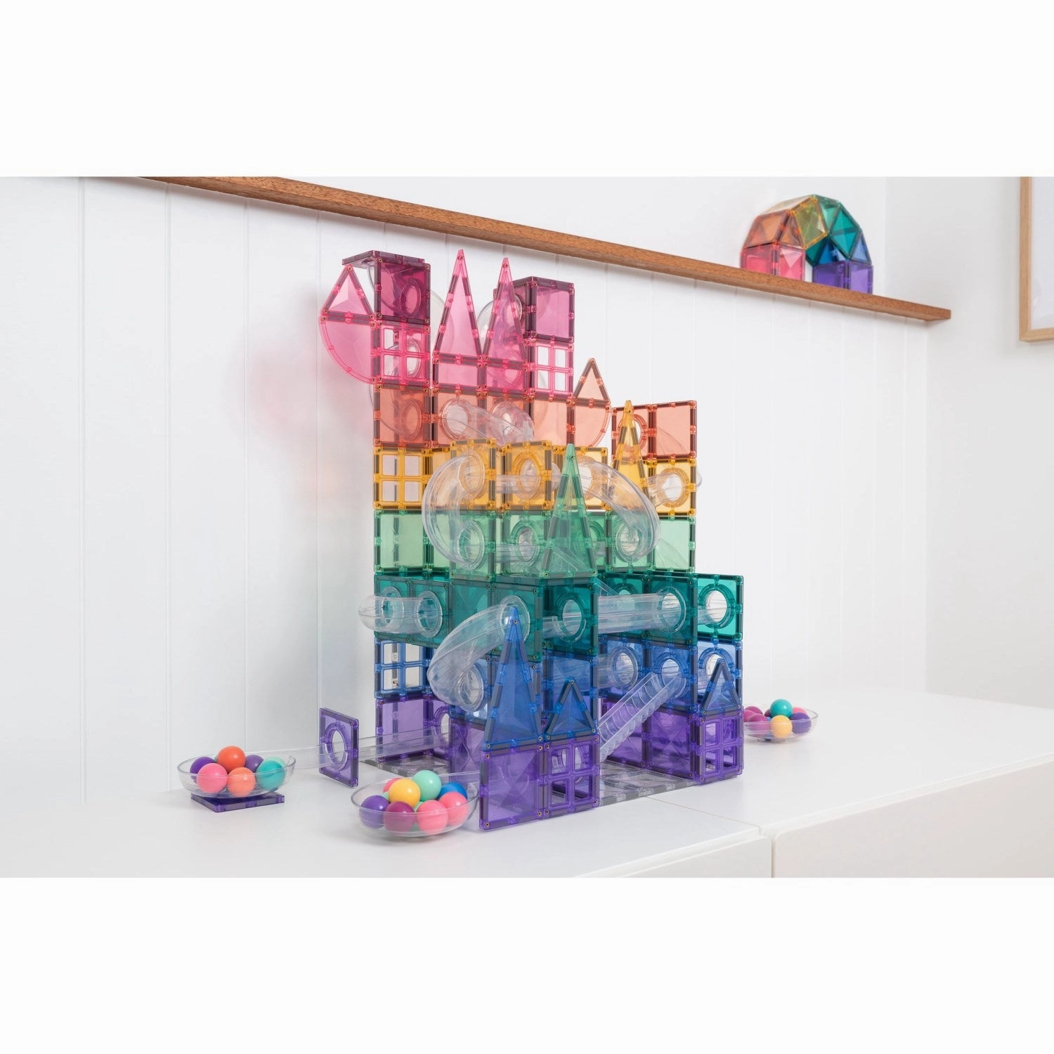 Connetix Pastel Ball Run Pack 106 Pieces
