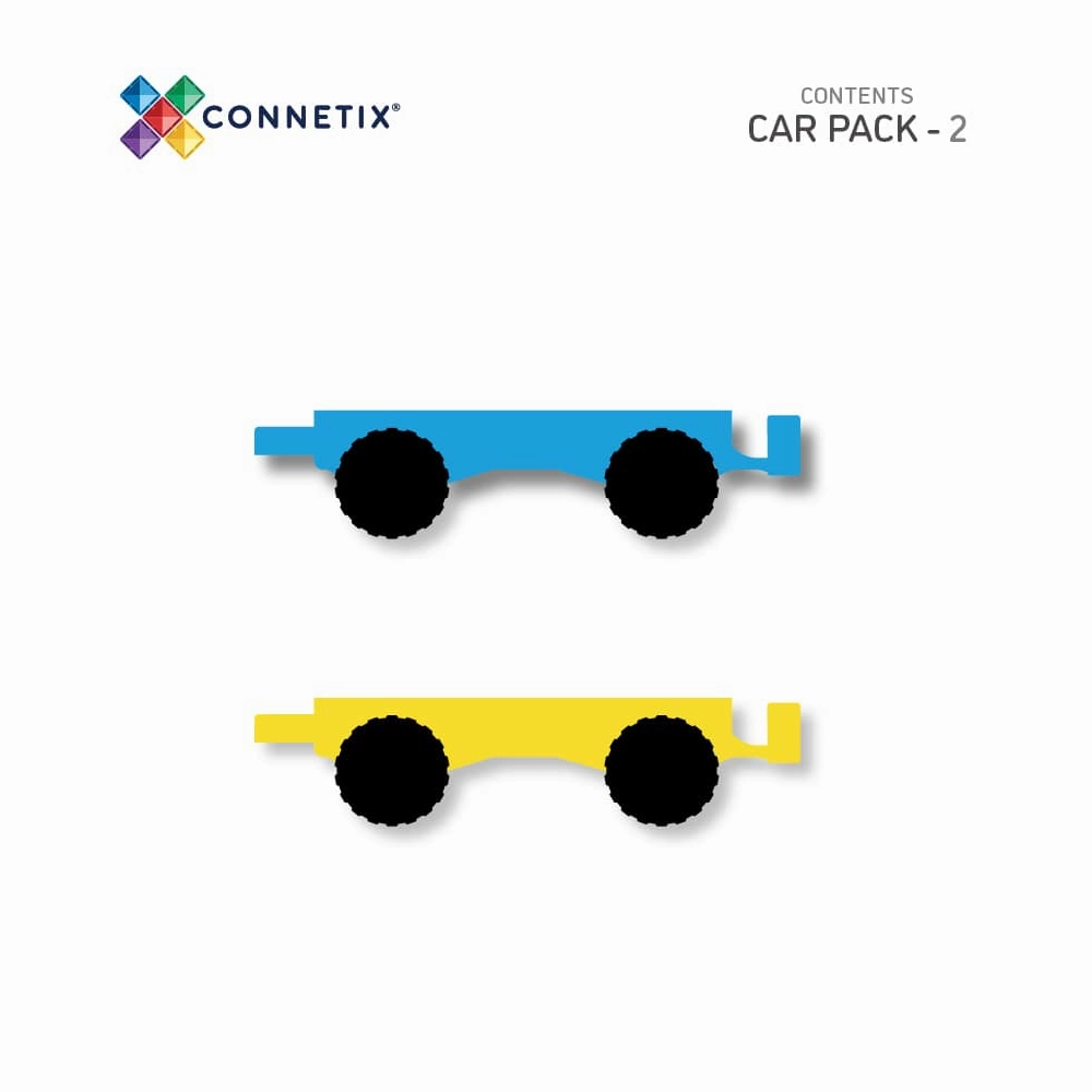 Connetix Rainbow Car Pack (2 pc)