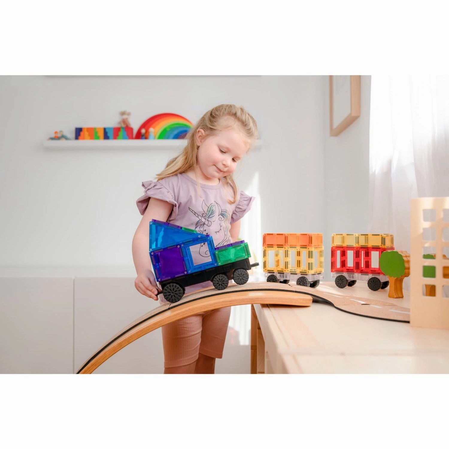 Connetix Rainbow Transport Pack 50 Pieces