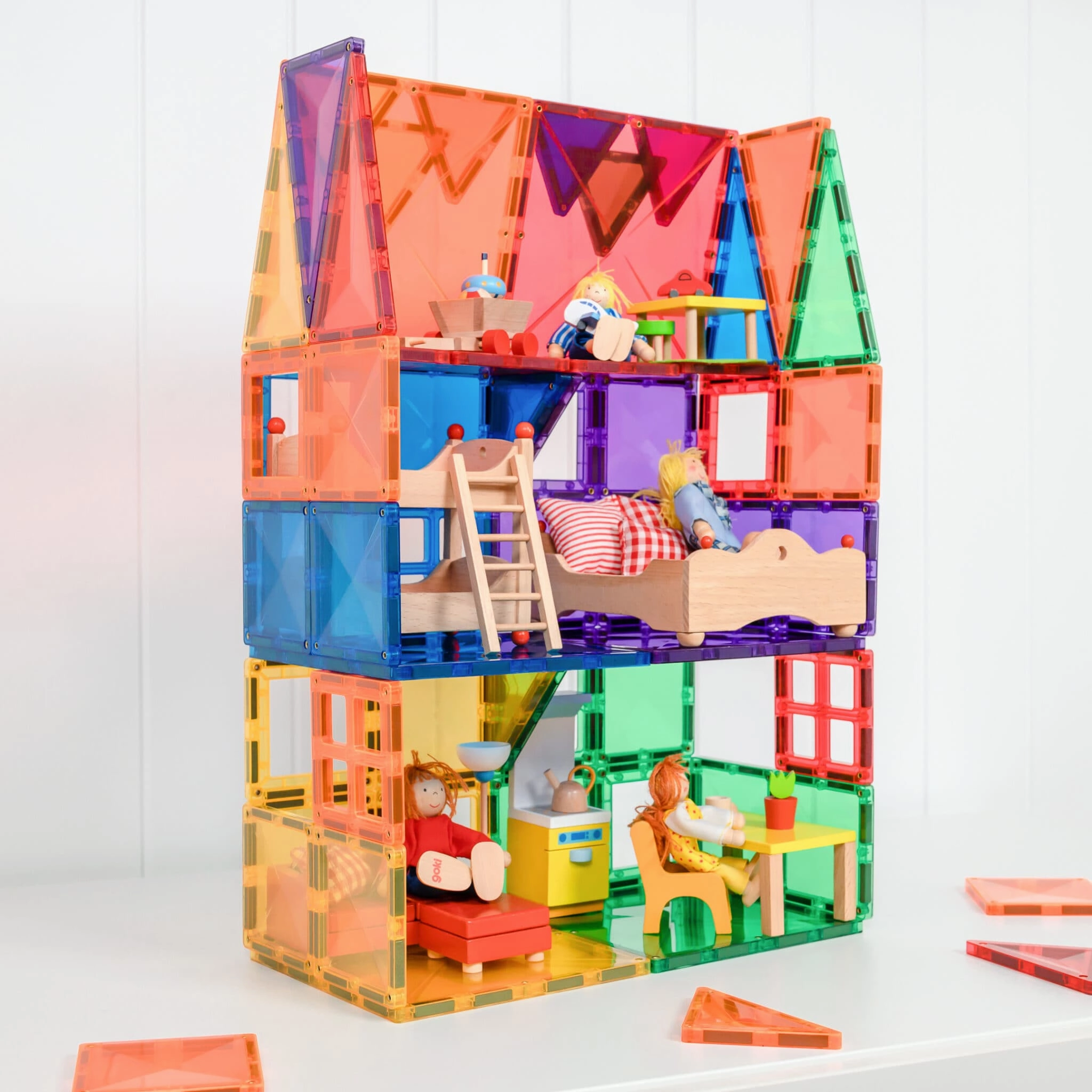 Connetix Tiles 60 Piece Rainbow Starter Pack