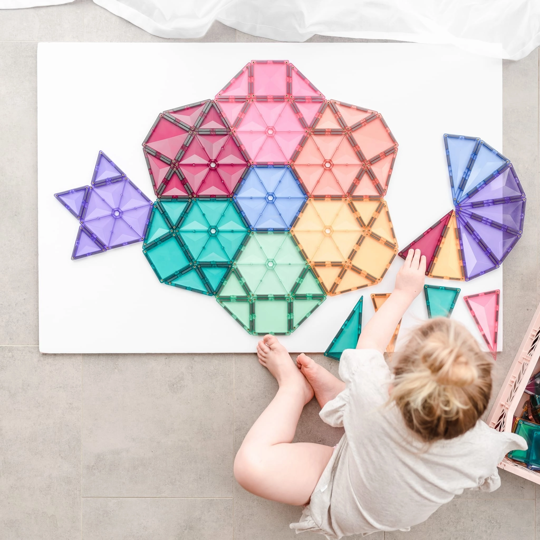 Connetix Tiles Mega Pack  Pastel  202 Piece