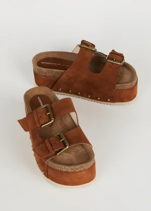 Cooper-2 Suede Platform Sandal