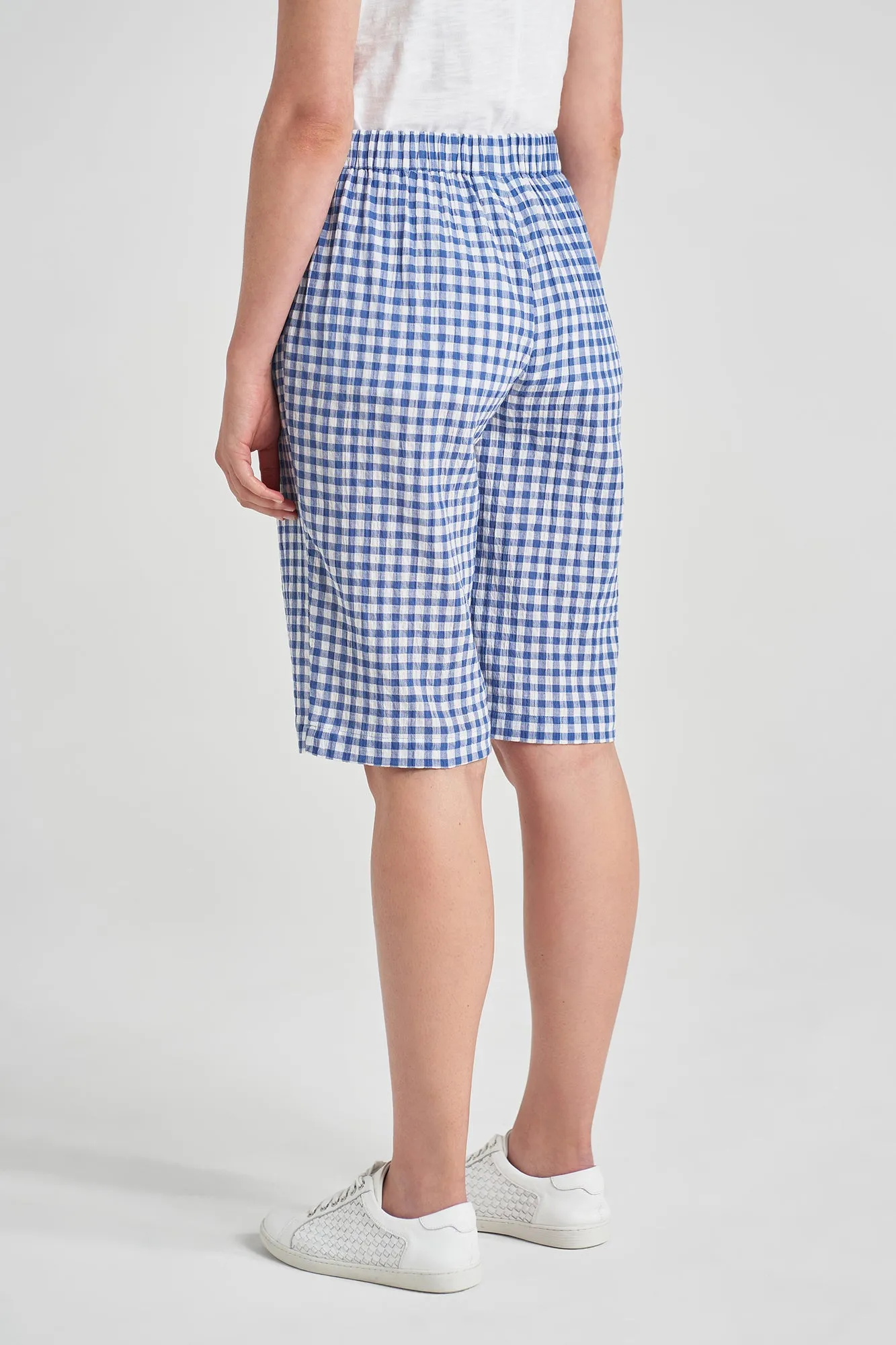 Cotton Gingham Short - Blue Gingham