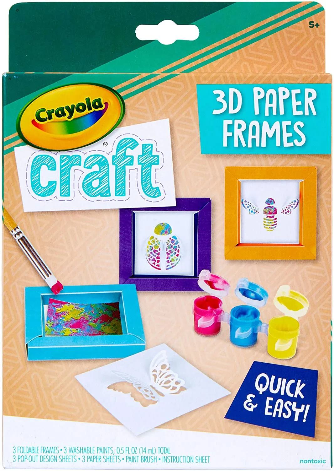 Crayola Craft 3D Paper Frames Craft Kit