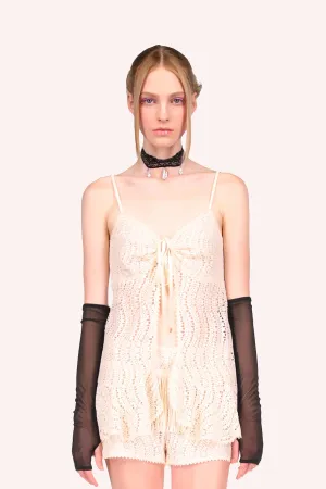 Crochet Lace Tie Top