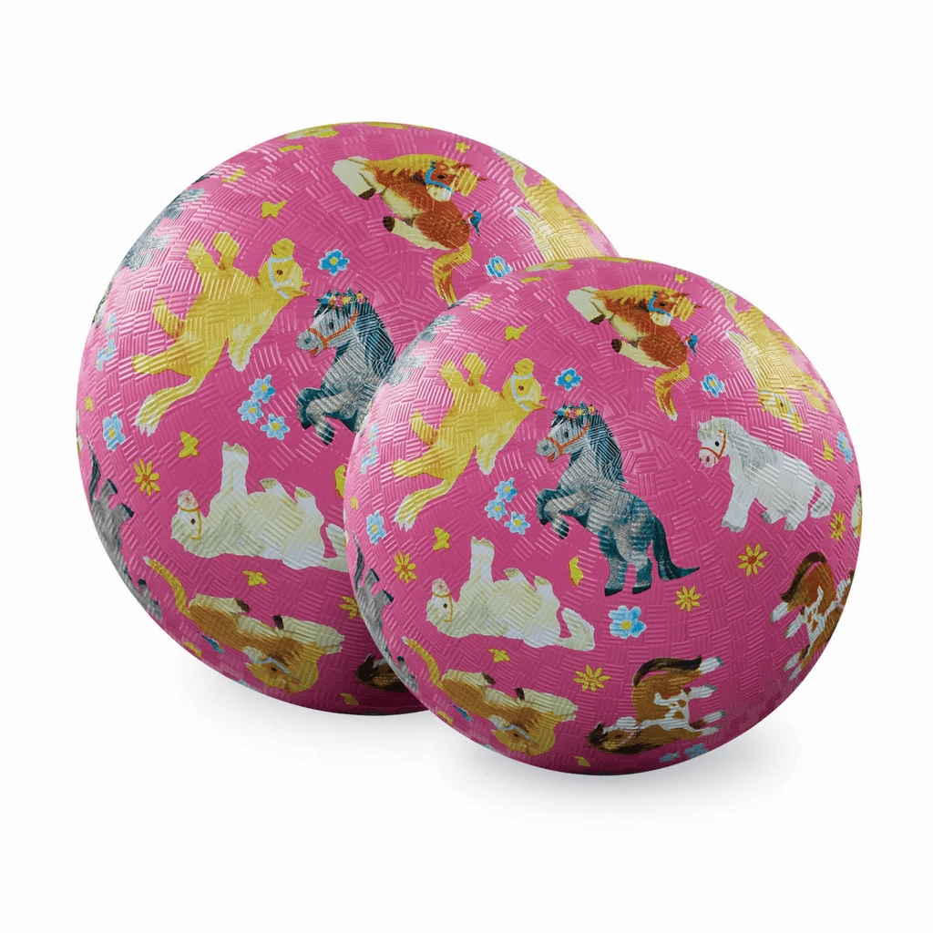 Crocodile Creek 7 Inch Playground Ball - Pretty Ponies