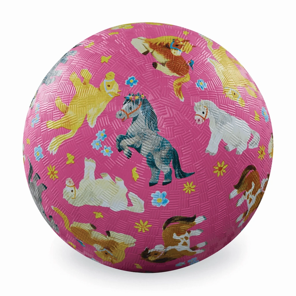 Crocodile Creek 7 Inch Playground Ball - Pretty Ponies
