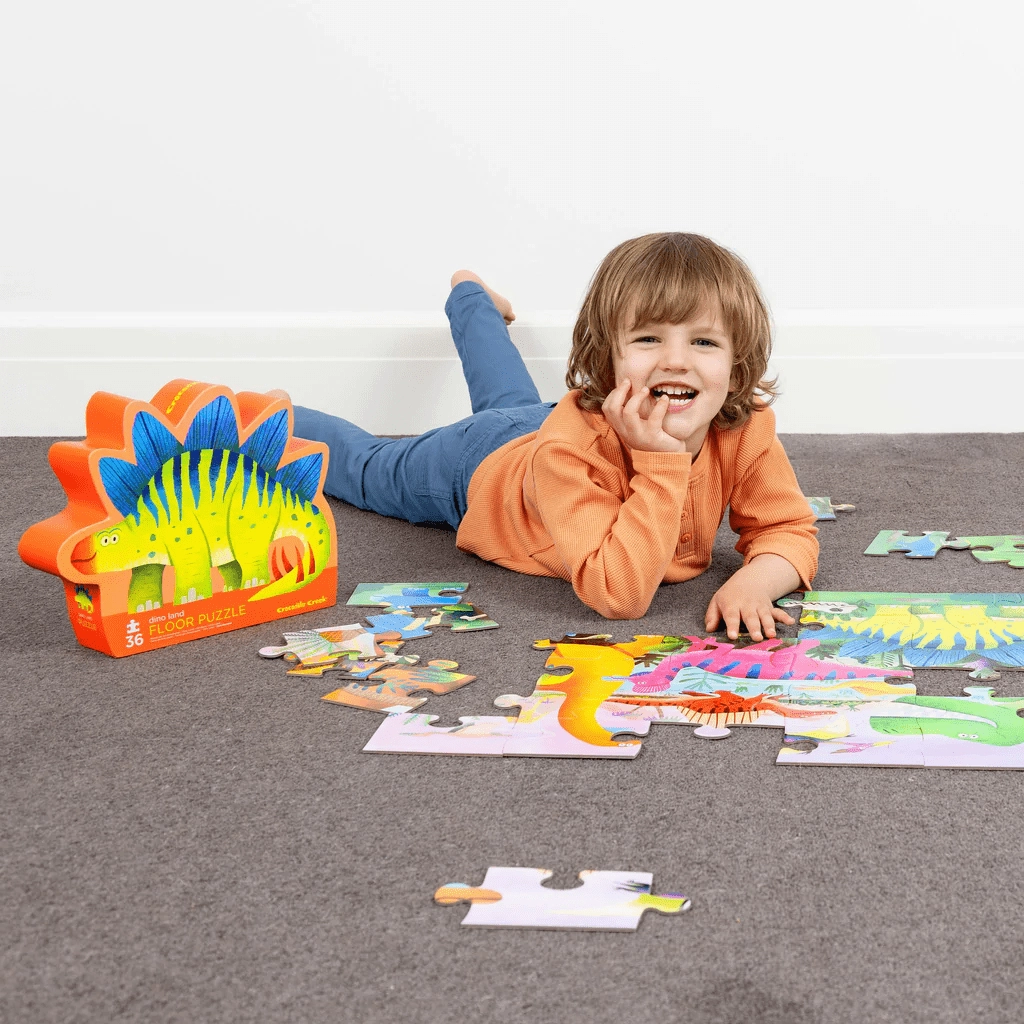 Crocodile Creek Classic 36pc Floor Puzzle Dino Land
