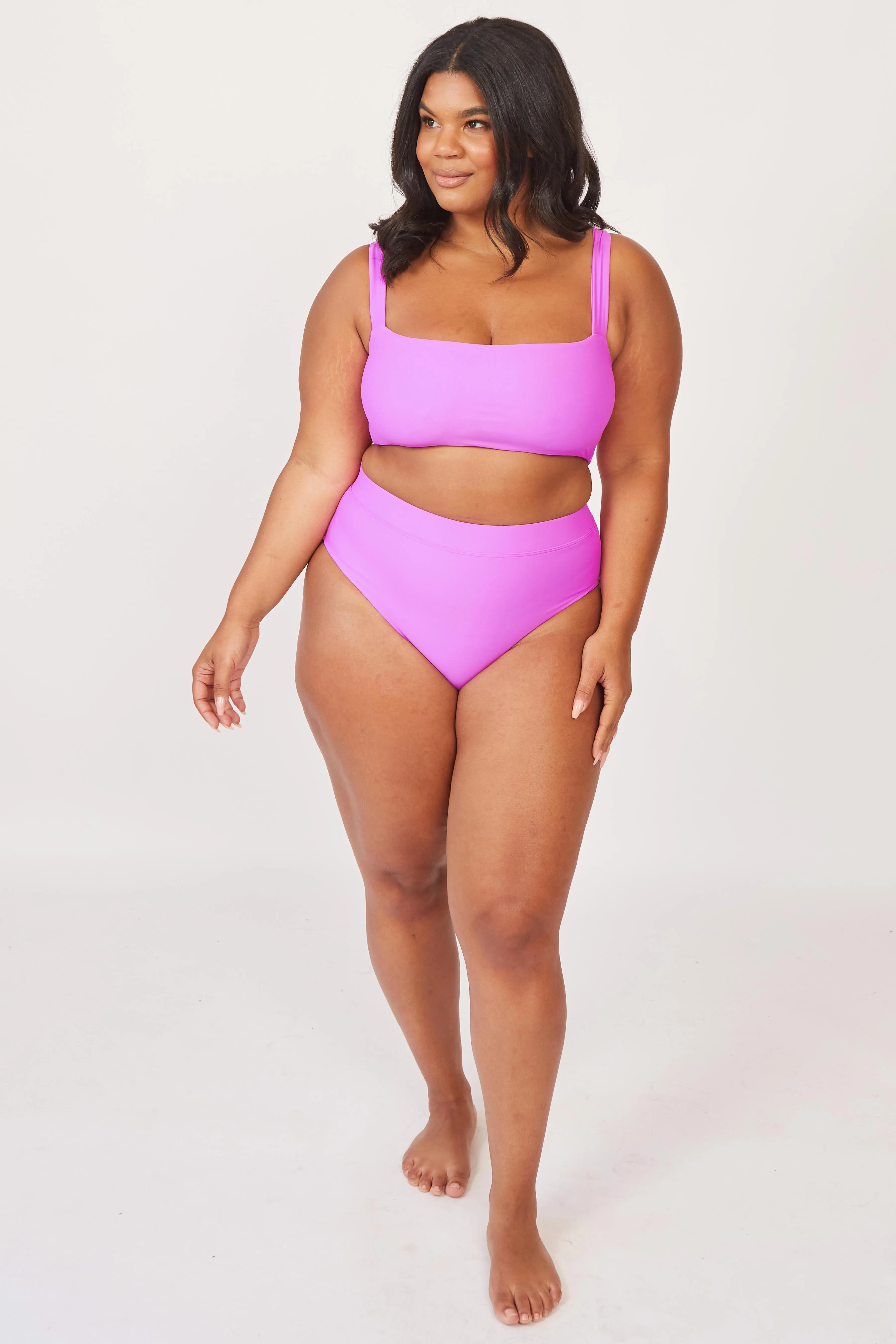 Current Swim Bottom - Fuchsia