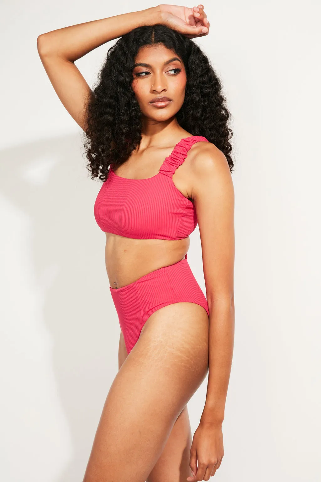 Current Swim Bottom II - Raspberry