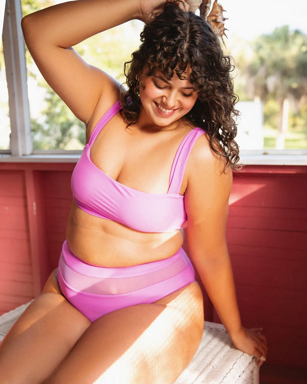 Current Swim Top - Fuchsia