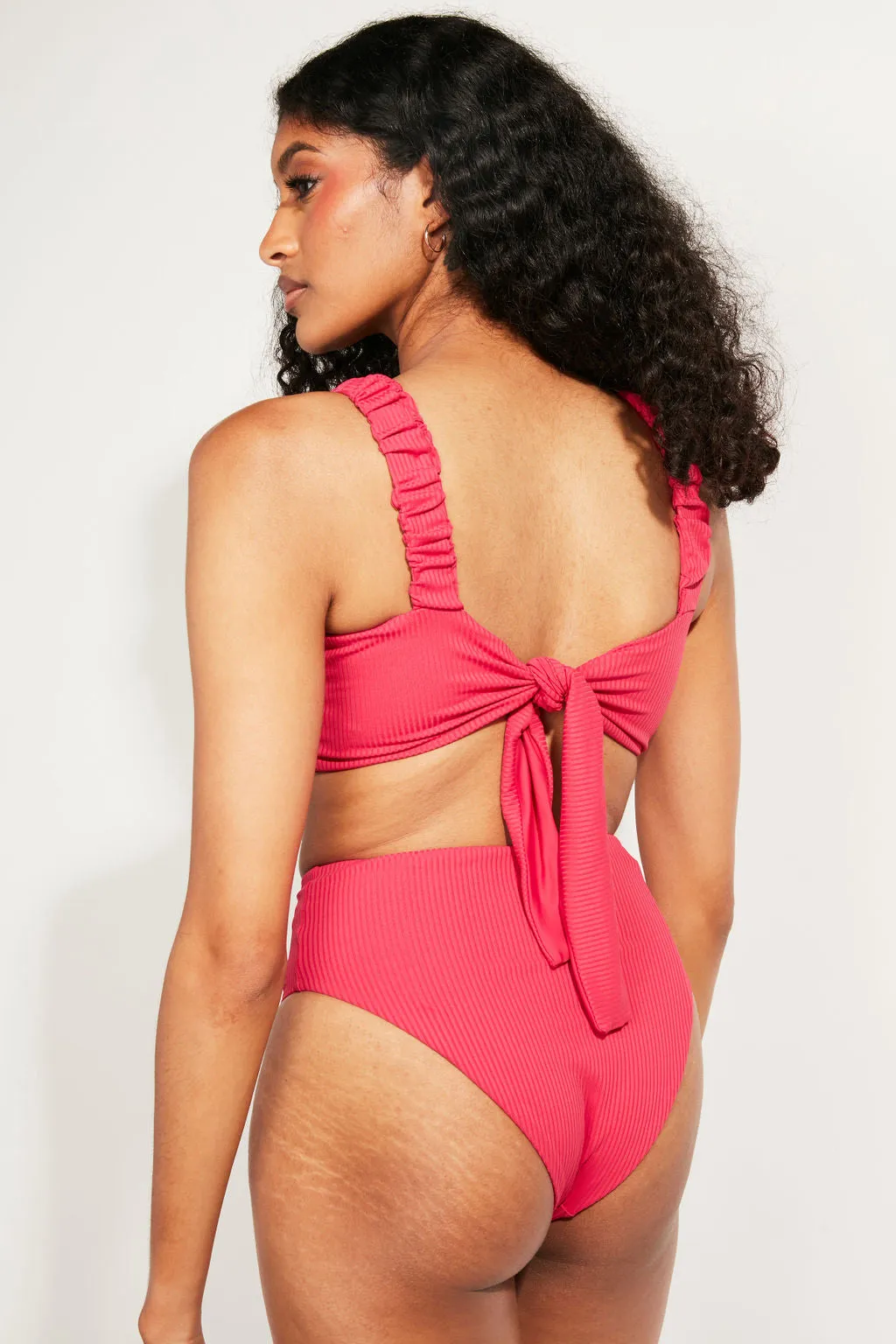 Current Swim Top II - Raspberry