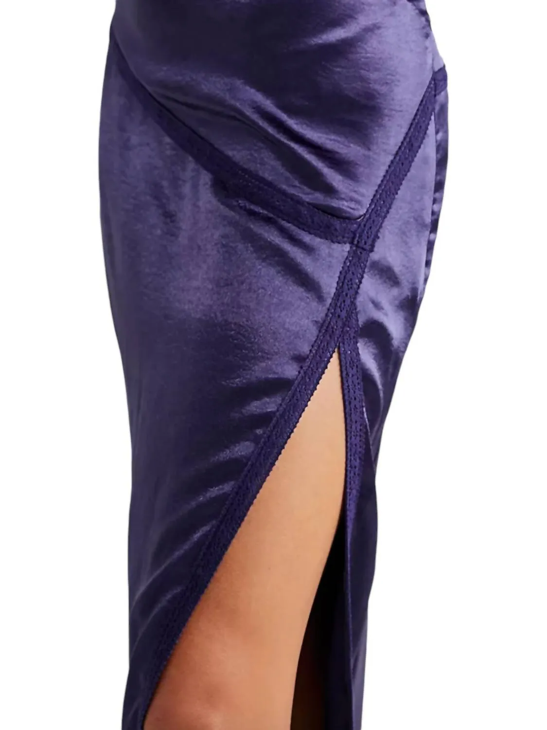 Dakota Satin Midi Skirt