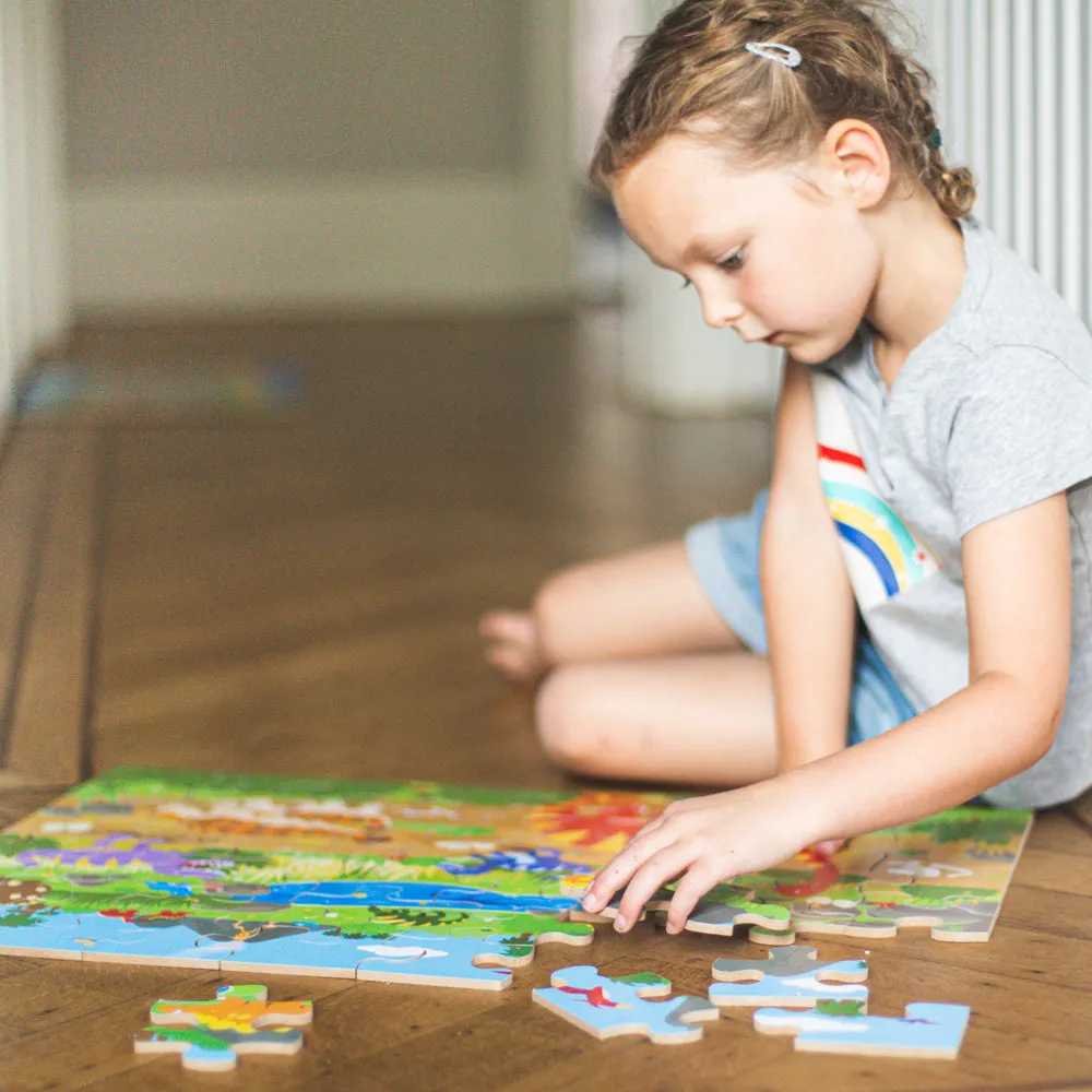 Dawn of the Dinosaur Floor Puzzle (48 piece)