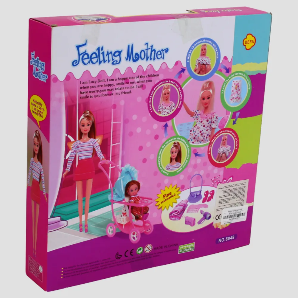 Defa Lucy Doll Pregnant with Stroller