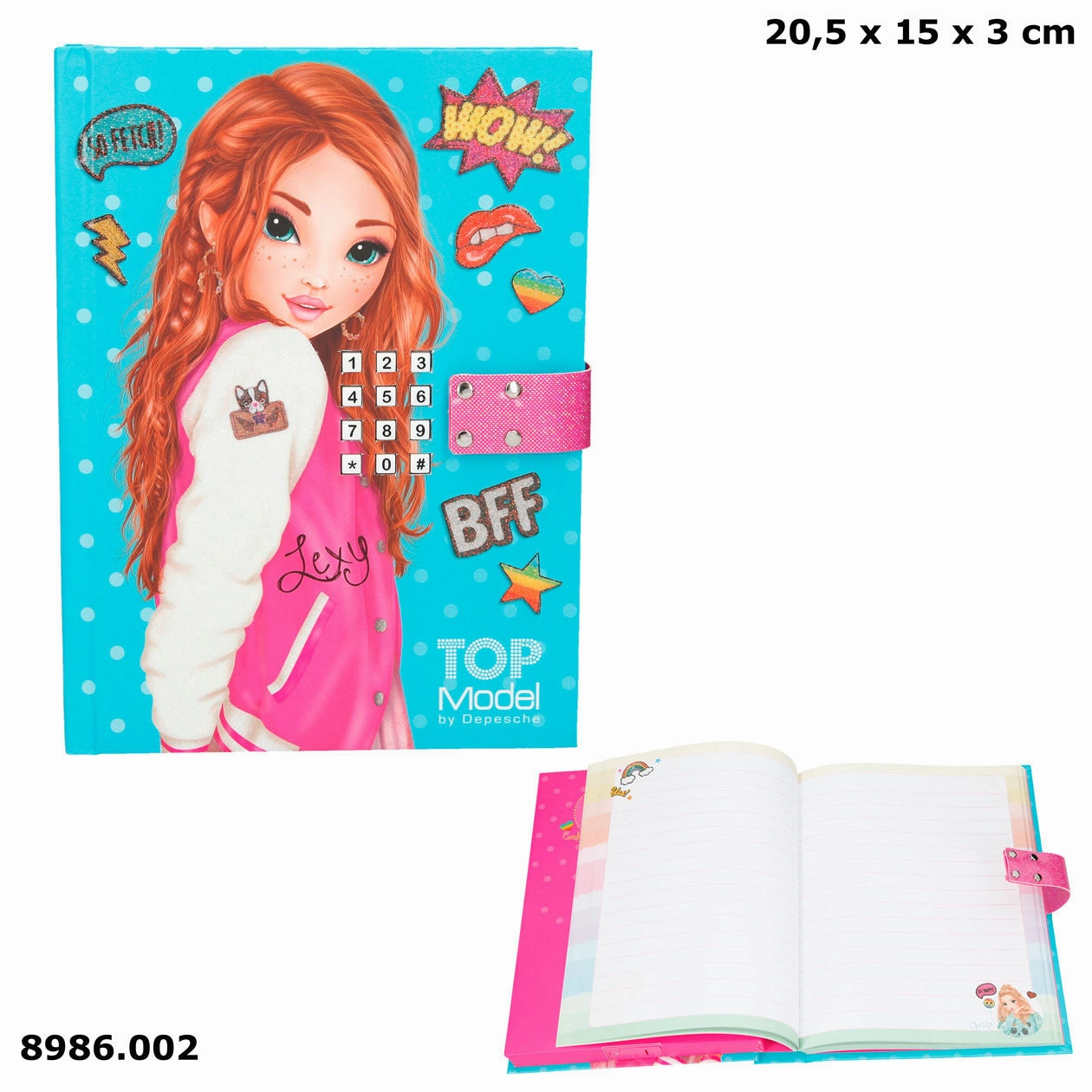 Depesche Topmodel Diary with Code Motif 2