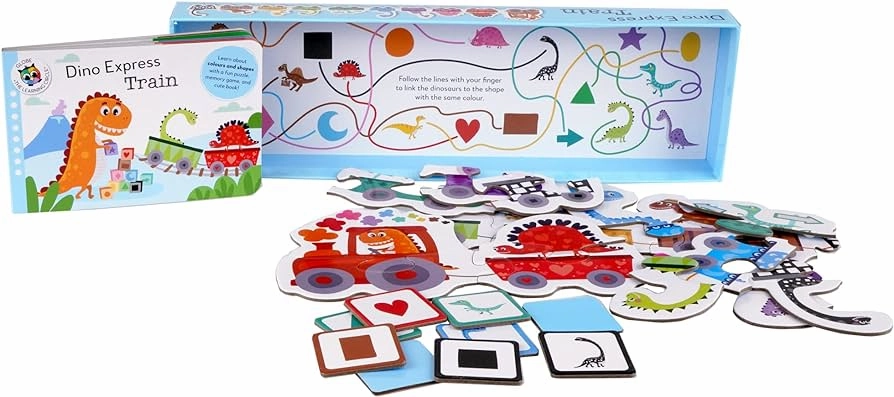 Dino Express train puzzle and book