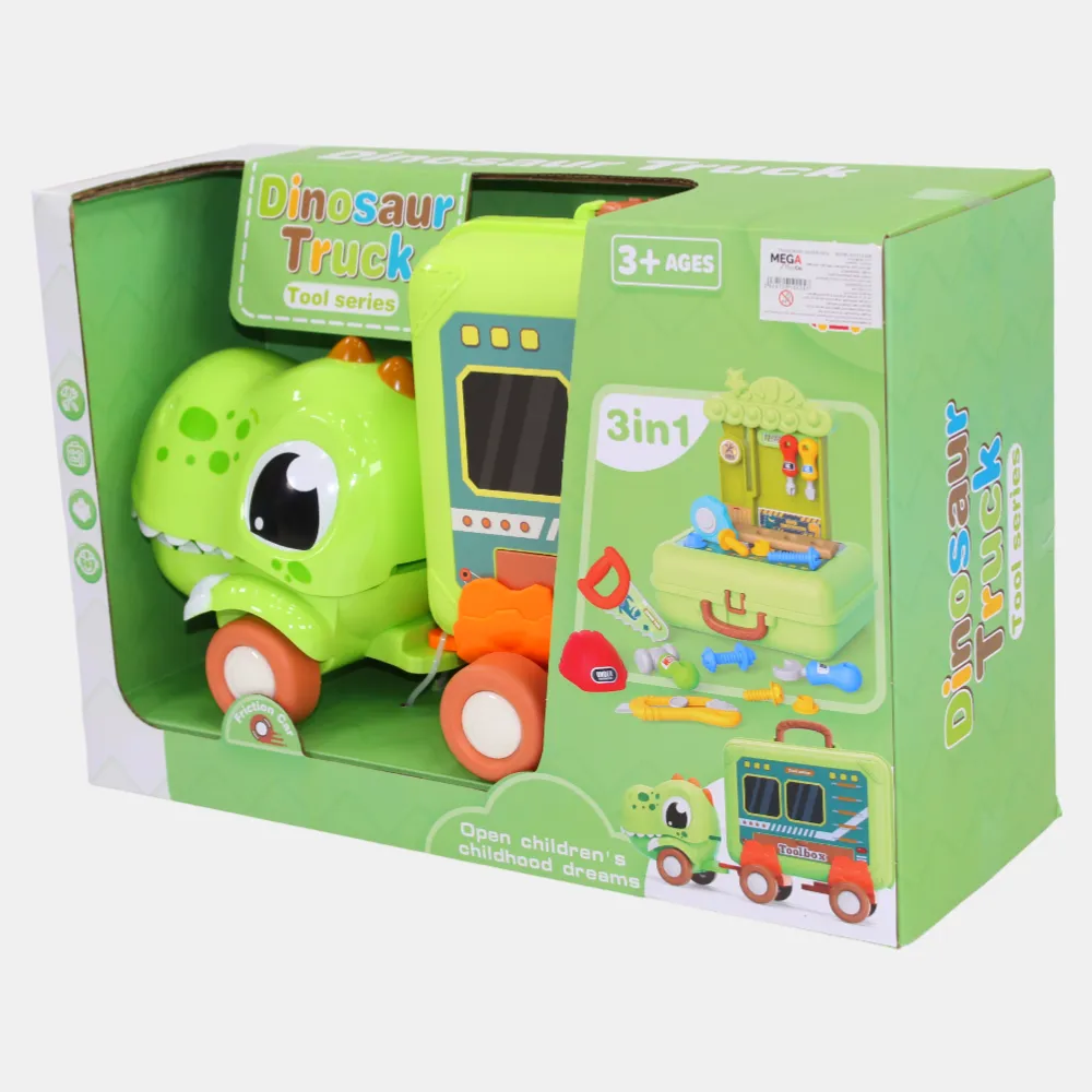 Dinosaur Truck Deformation Workshop  Pretend Play Tool Set