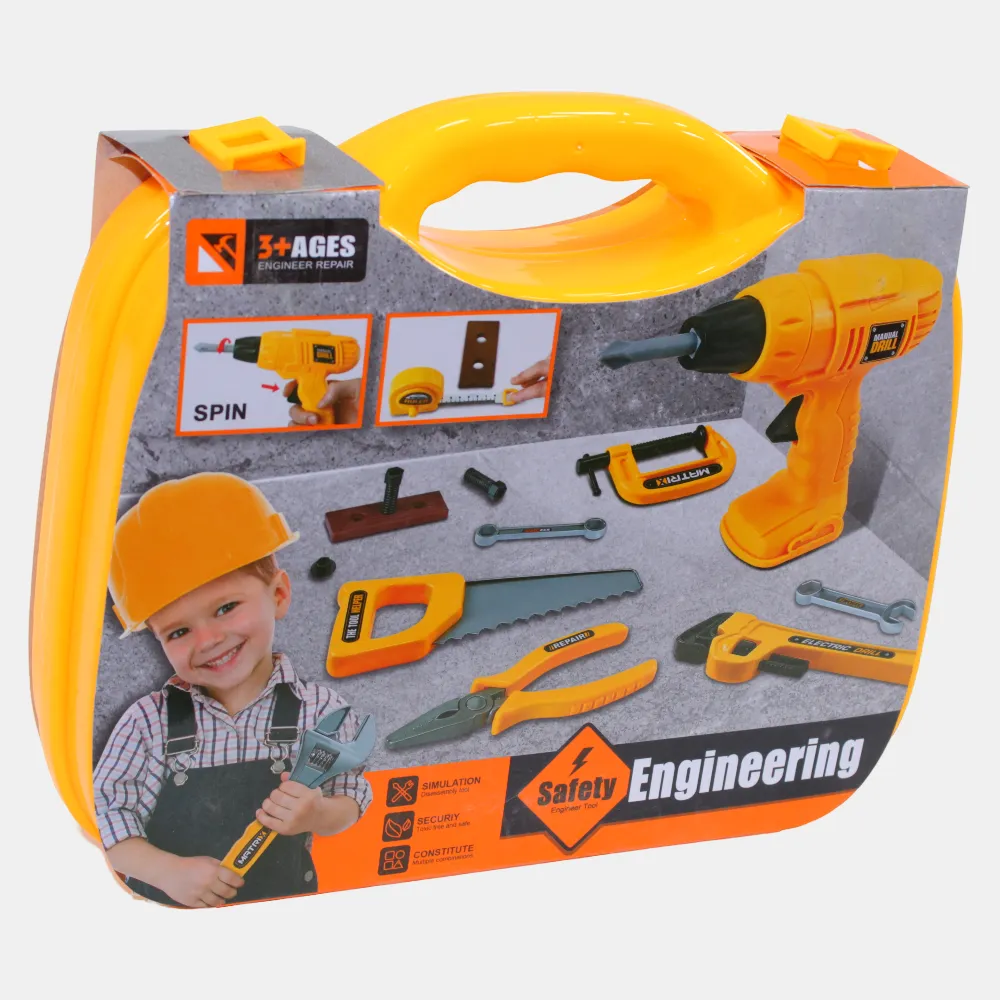 DIY Carpenter Tool Set  Pretend Play Toolbox for Kids