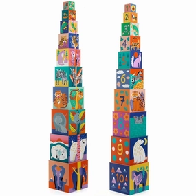 Djeco Blocks for Infants Wild Animals