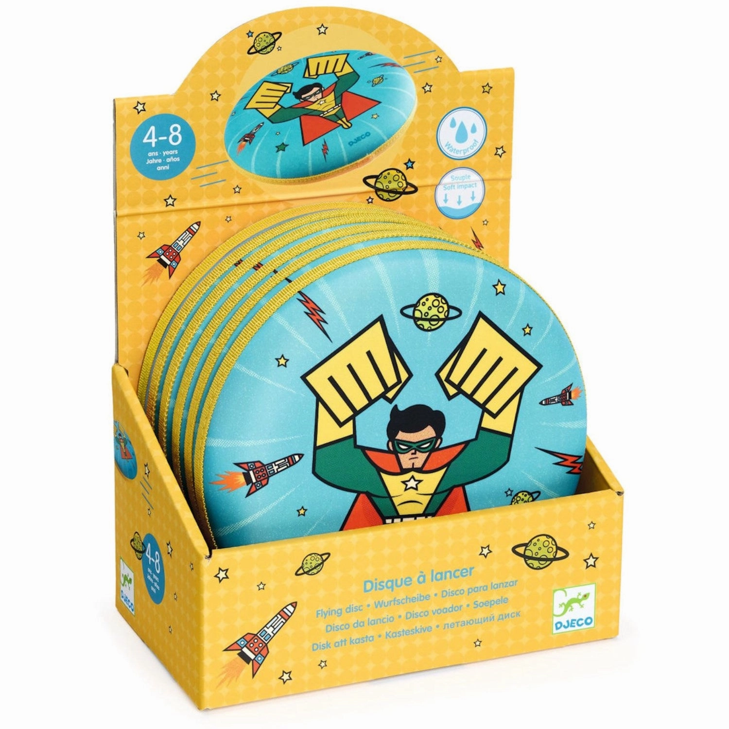 Djeco Frisbee, Superhelt