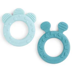 Done by Deer Teether 2-pack Deer Friends Blue