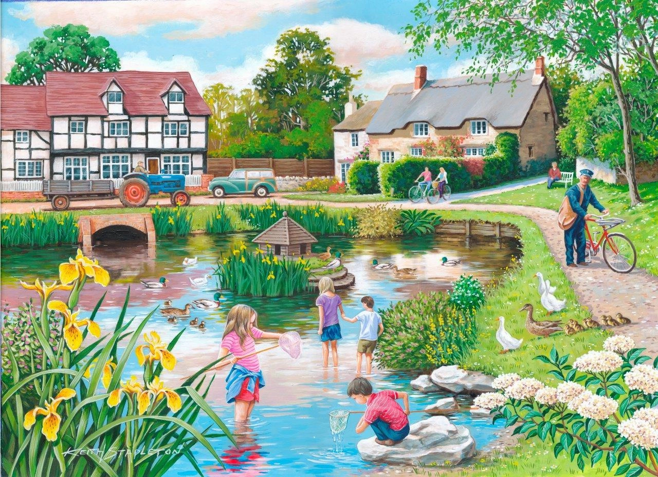 Duck Pond - BIG 250 Piece Jigsaw Puzzle