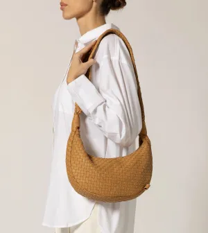 Dylan Woven Handbag | Dark Tan