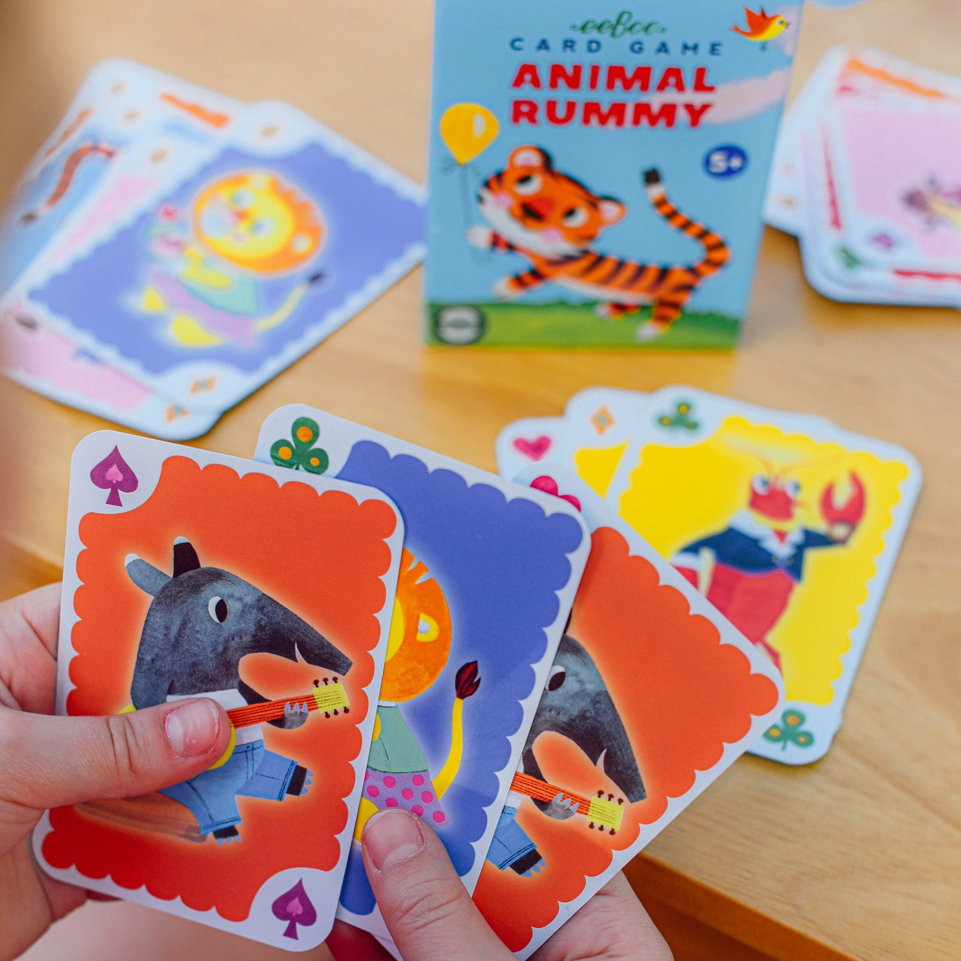 eeBoo Animal Rummy Playing Cards (4th Ed)