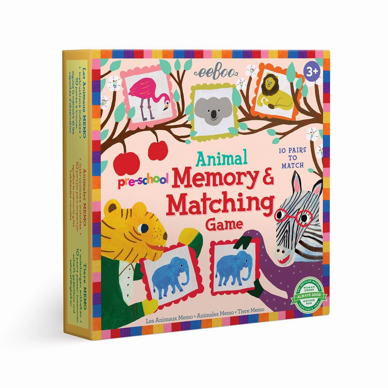eeBoo Pre-School Animal Memory Matching Game