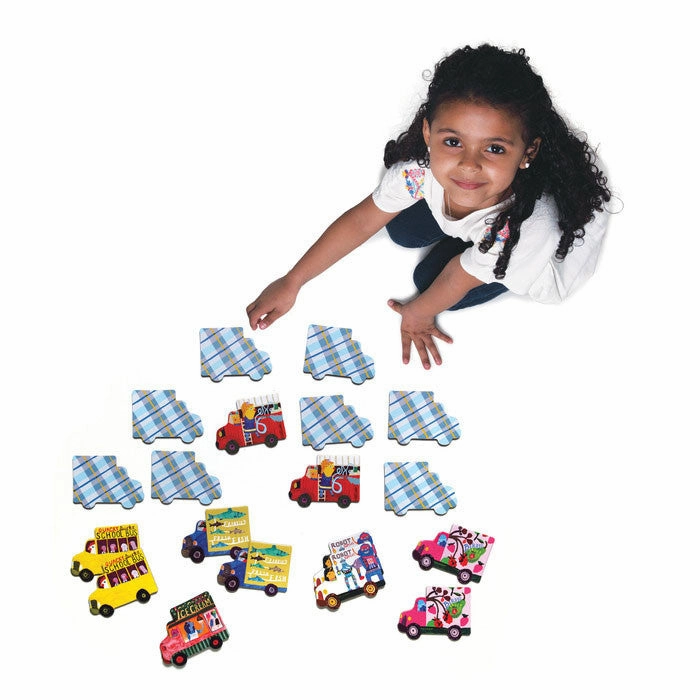 eeBoo Trucks and Bus Matching Game